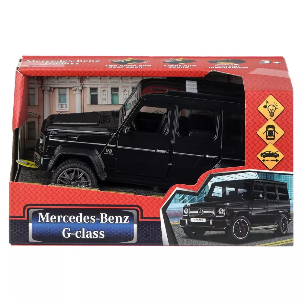 Автомобиль Mercedes-Benz G-Class 18см пластик черный Технопарк 2411A0125-R