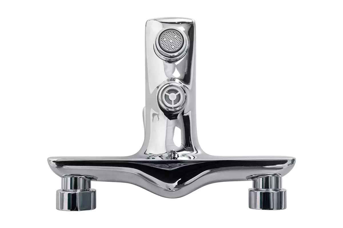 Смеситель для ванны и душа, хром BelBagno MARINO-VASM-CRM в комплекте с ручным душем, шлангом и держ