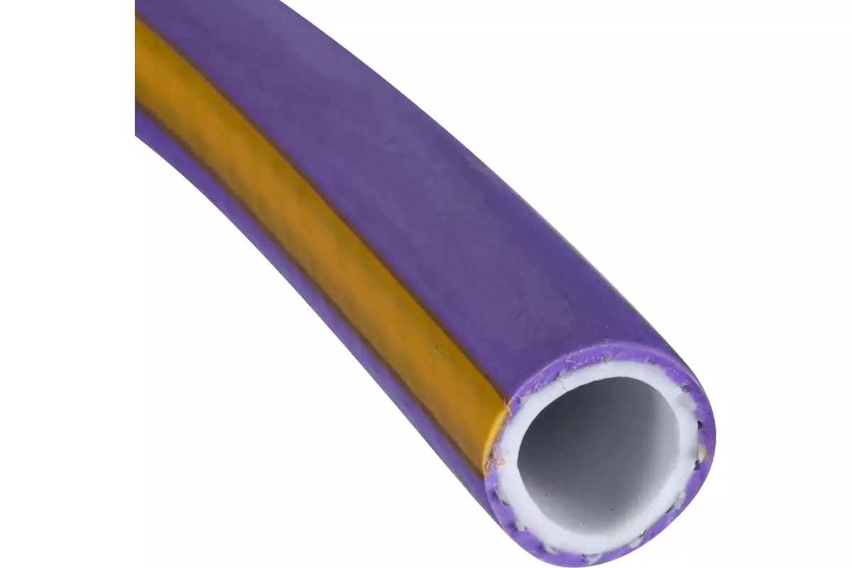 Шланг поливочный ТЭП 1/2" 25 м армированный, 3-х слойный, сиренев. Soft Touch "В приДАЧУ" 1206384