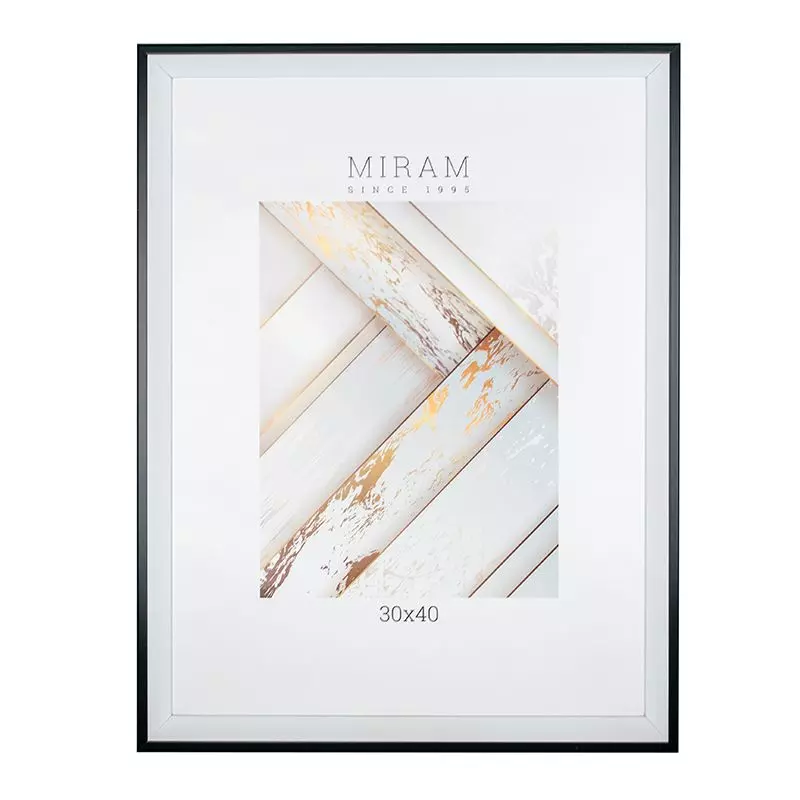 Фоторамка 30х40 см белый-черный 652570-15 Мирам