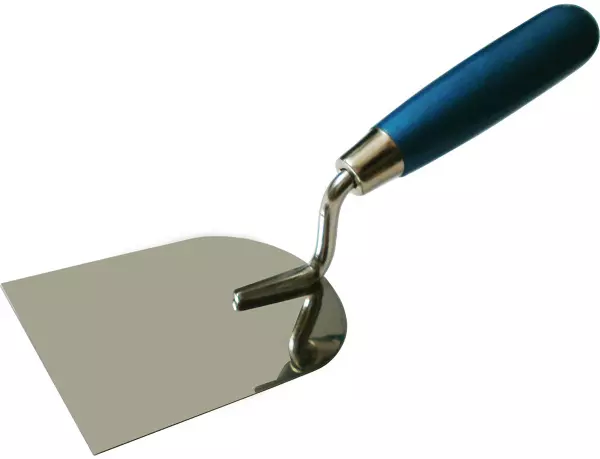 Кельма лопатка ПРОФИ 80х110 нержавеющая сталь,деревянная ручка 1072308