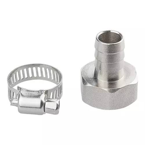 Комплект для подключения шланга 1/2&quot;латунь ВР 1/2&quot; (штуцер + хомут) MPF ДС.020025