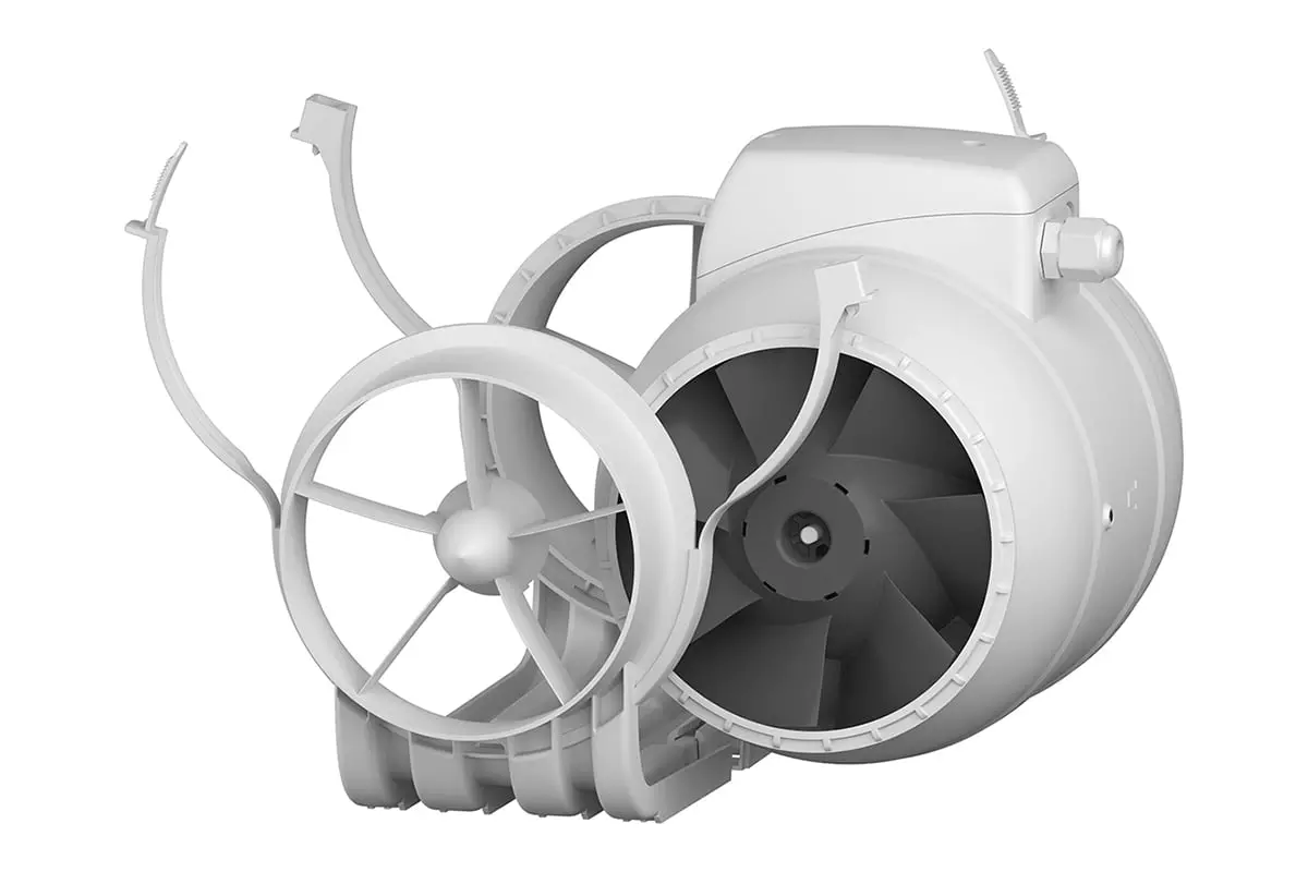 Канальный вентилятор осевой D-125 TYPHOON 125 2SP ERA PRO (V=240/355m3/h) 2 скорости