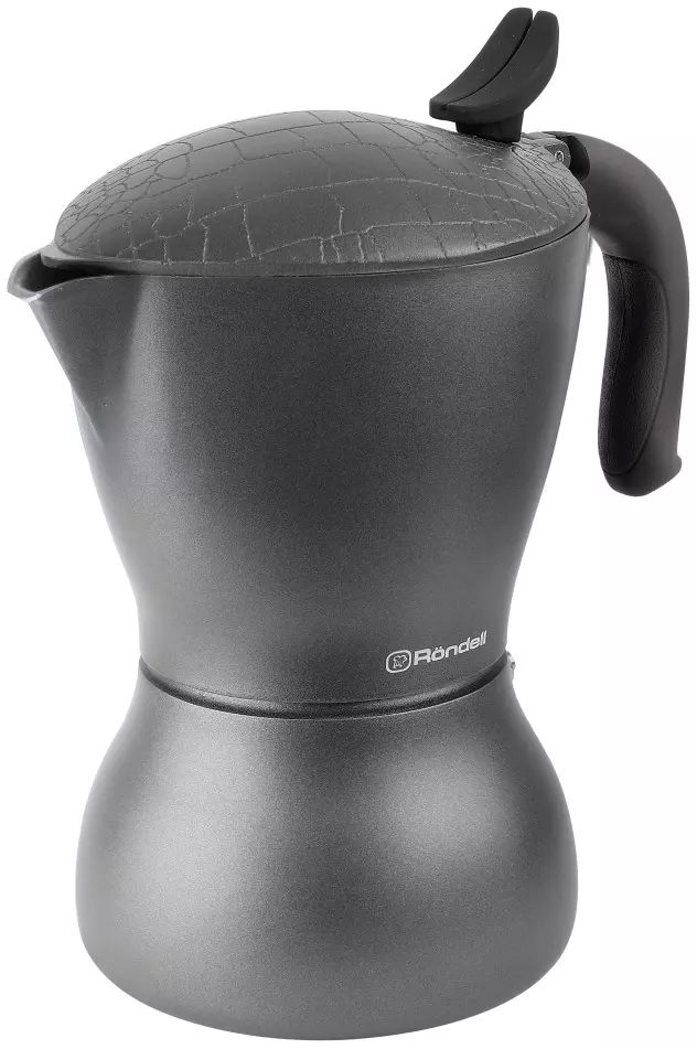Гейзерная кофеварка 450 мл, индукция, Escurion Grey, Rondell, RDA-1274