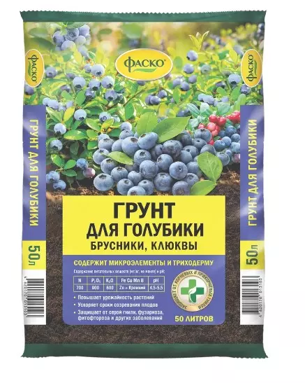 Грунт для Голубики, Брусники, Клюквы 50 л Фаско