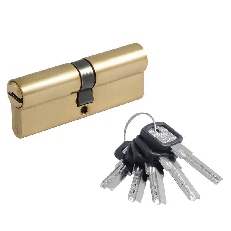 Цилиндровый механизм 80 мм (40/40) ключ/ключ, золото ЛПУ-80