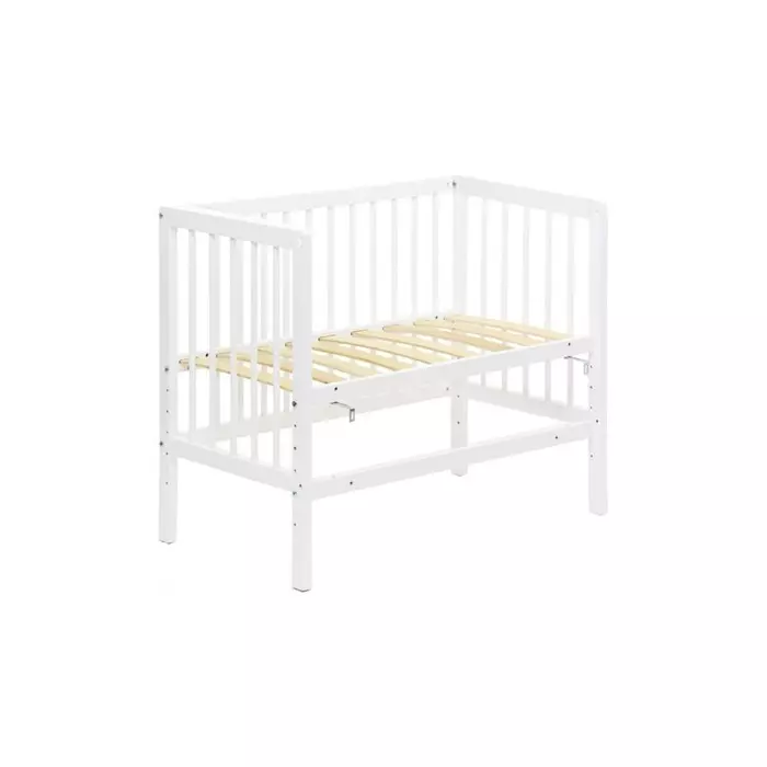 Кроватка детская приставная Фея 100, Лея, Белая (95х54 см)