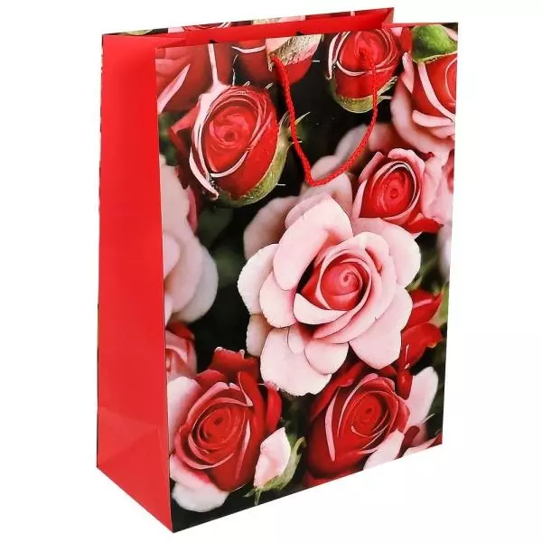 Подарочный пакет 22x31*10 Роза PML-104465-FLWR3