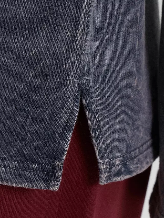 Лонгслив женский Mark Formelle 122924 ACID WASH черный янтарь, р-р 164/170-96-102 (48 / L)