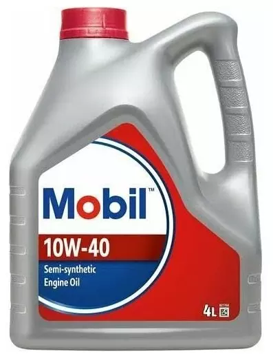 Масло моторное MOBIL 10W-40, 4 л, полусинтетическое