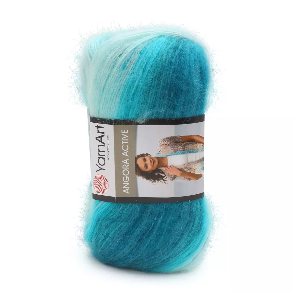 Пряжа YarnArt Angora Active 100гр 500м (25% мохер, 75% акрил) 845 меланж