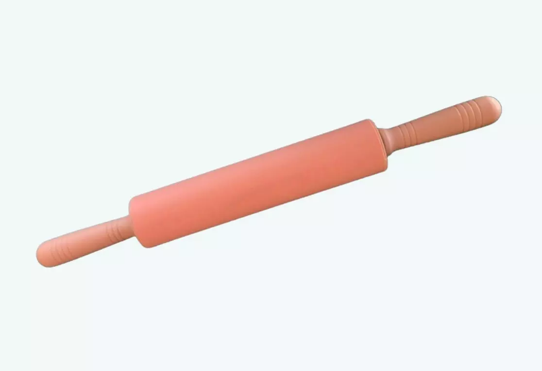 Силиконовая скалка 46 х 5 см "АБРИКОС" Attribute ABS405