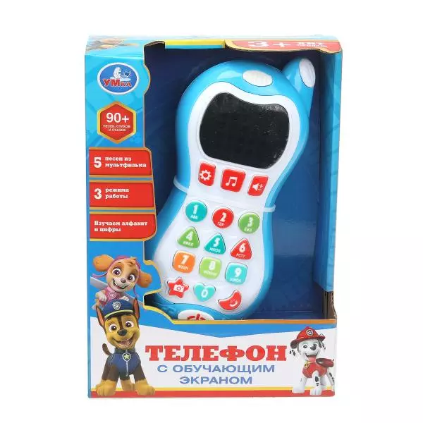 Игрушечный телефон 90+ песен, стихов и звуков Умка HT1066-R12