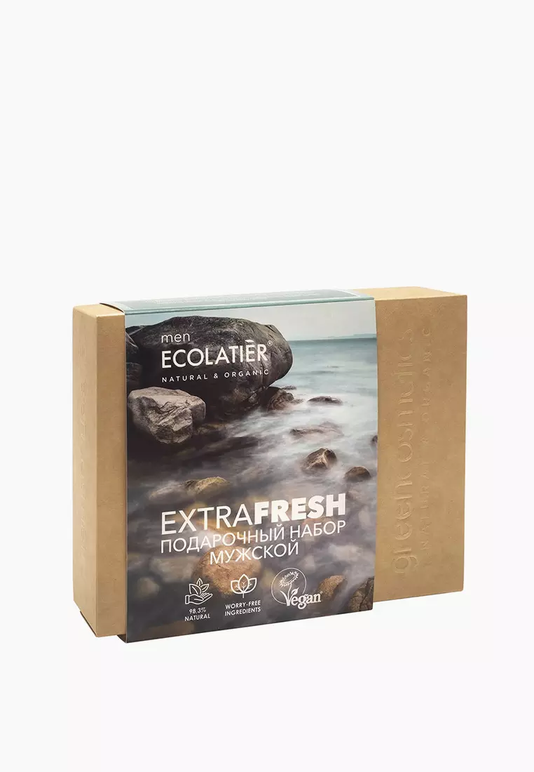 Набор ECOLATIER EXTRA FRESH FOR MAN (гель д/душа150мл, шампунь д/волос 150мл)