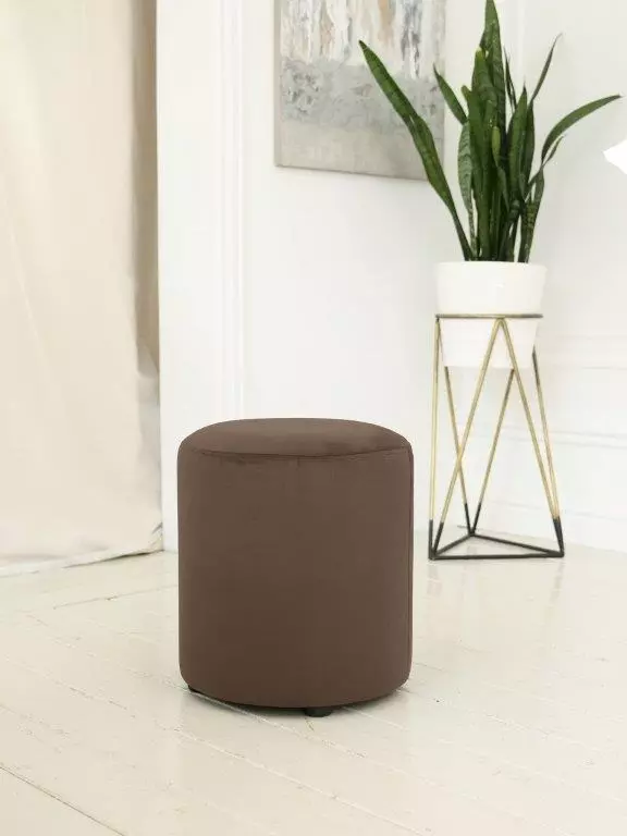 Пуф БОЧКА велюр конфетти корица