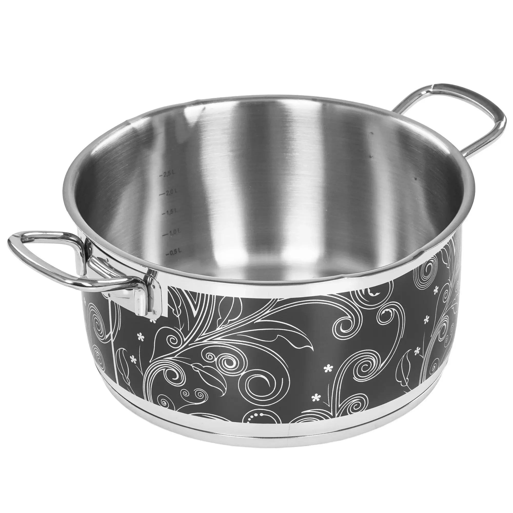 Кастрюля 3,1 л, нерж.сталь, с крышкой 2 слива, "NOTE" DARIIS NOT-725