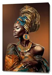 Постер 40х60 на подрамнике 41 Африканка