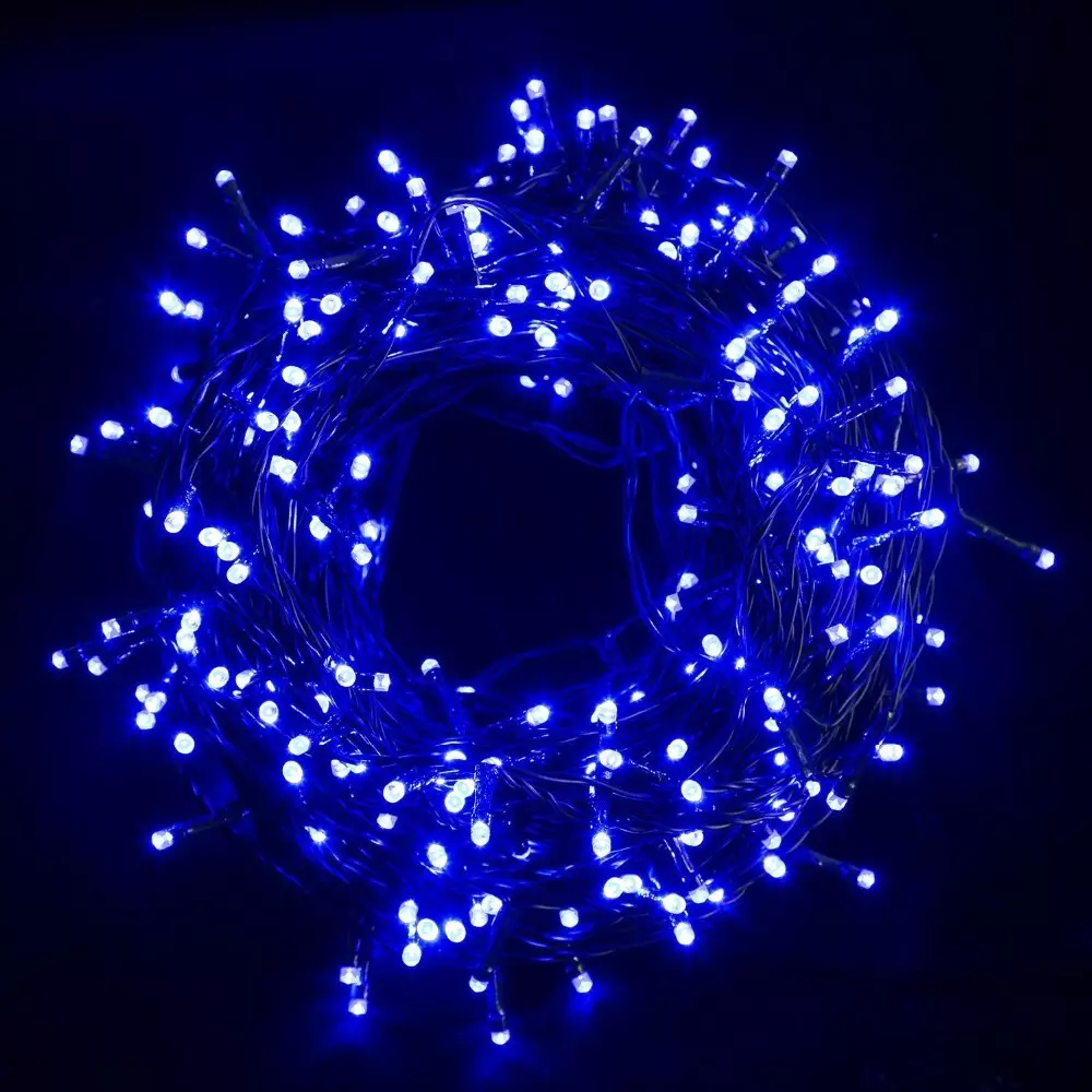 Гирлянда 16м, 200 ламп LED, Синий, прозр.пров., с возмож. соединен 125-017