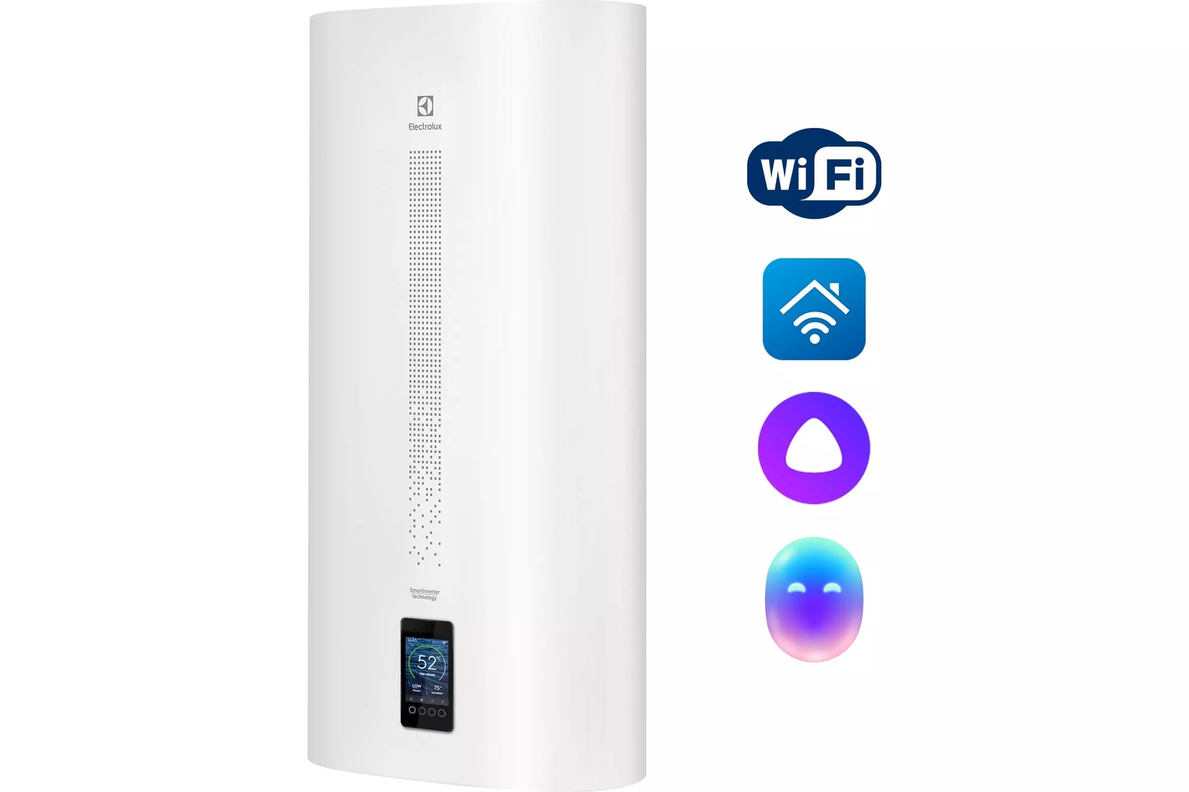 Водонагреватель электрический 50 л 2000 Вт Electrolux EWH 50 SmartInverter Wi-Fi, нерж. сталь, универсальный