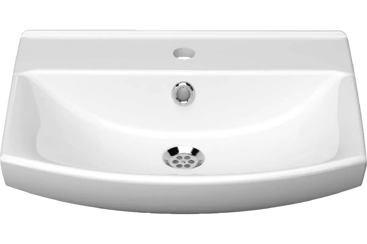 Тумба с раковиной напольная SanStar Линни 70 белый + рак. Клермонт 70, 416.1-1.4.1.ККЛЕ