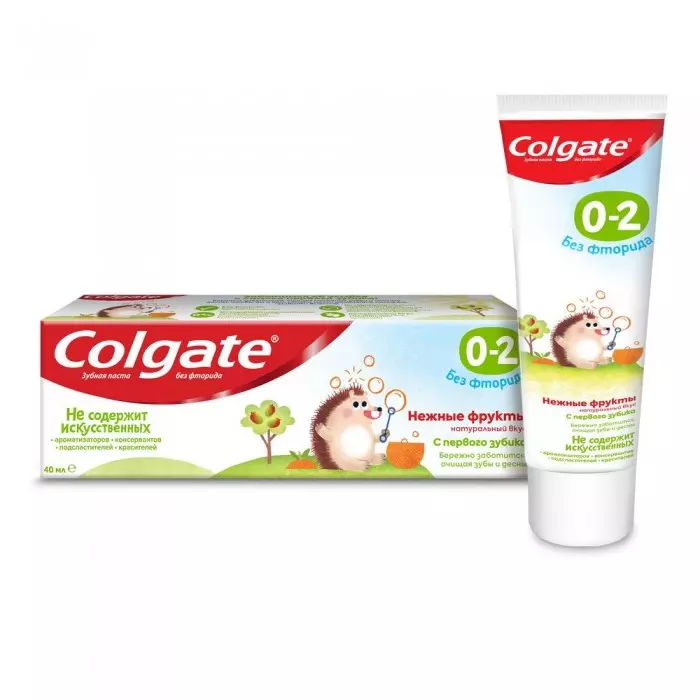 Детская зубная паста Colgate Нежные фрукты 0-2лет без фторида 40мл
