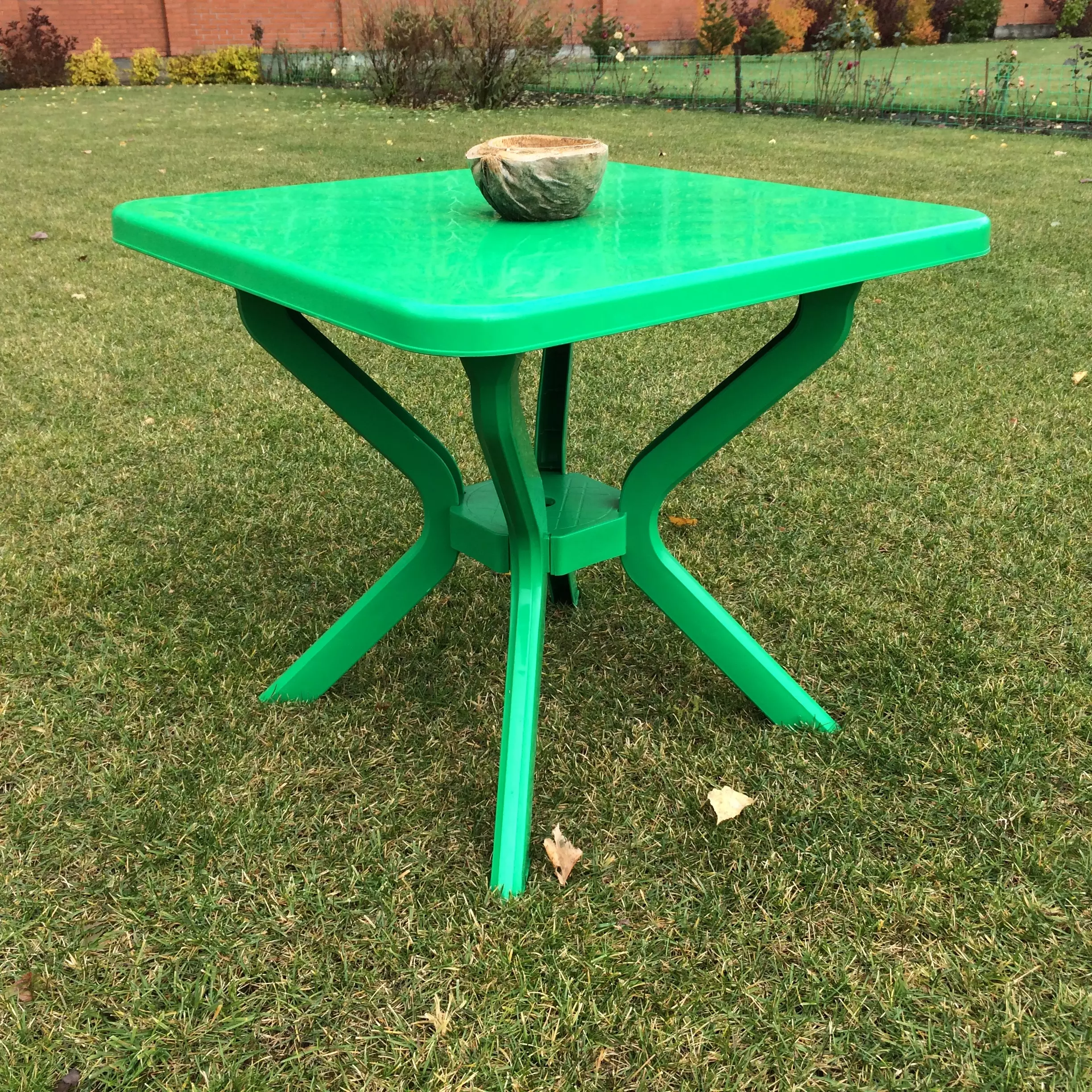 Пластиковый стол ТЕК.А.ТЕК Т 1-7 Темно-зеленый (79х79х70)