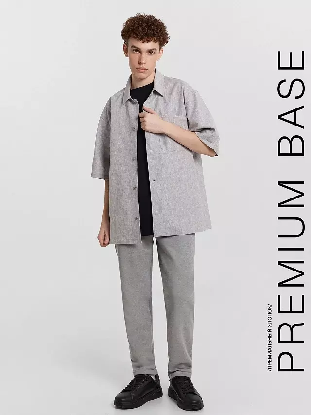 Брюки мужские Mark Formelle 181258 двухцветный серый, р-р 98-182/188 (54 / XXL)