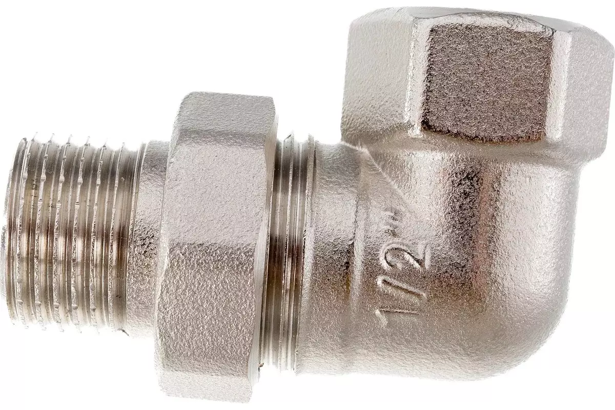 Американка угловая 1/2&quot; ВР/НР никель, RTP 34840