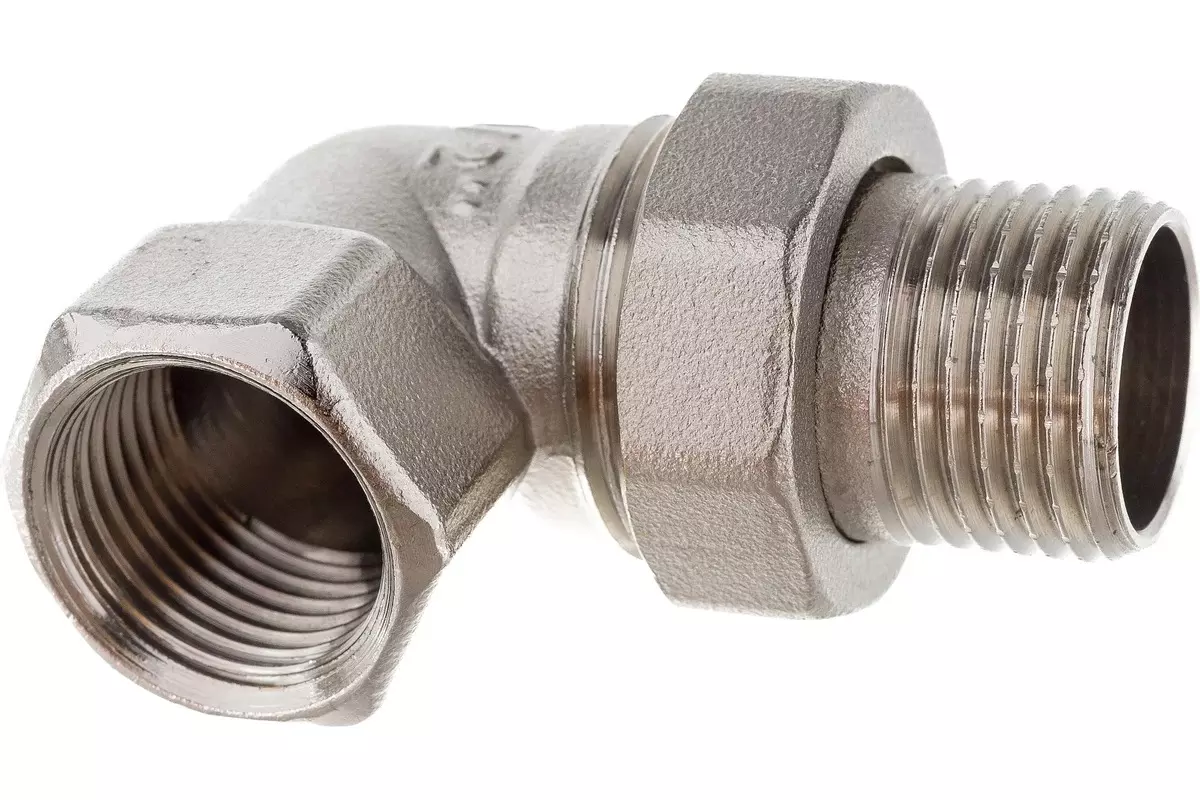 Американка угловая 1/2&quot; ВР/НР никель, RTP 34840