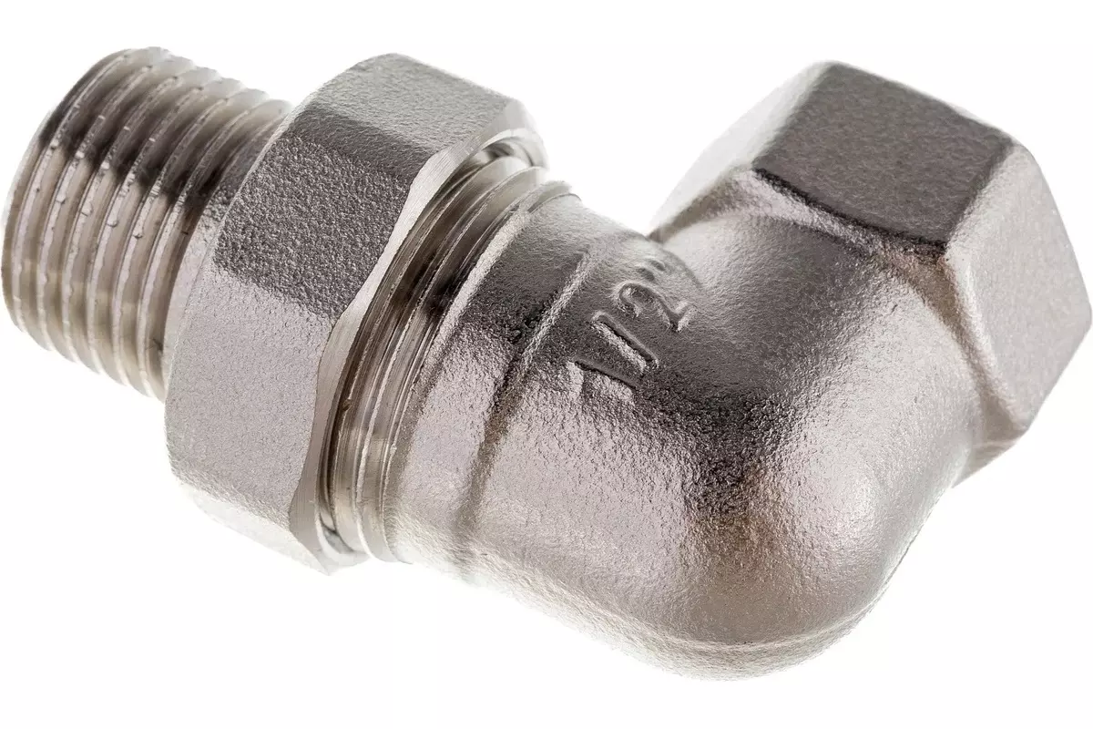 Американка угловая 1/2&quot; ВР/НР никель, RTP 34840