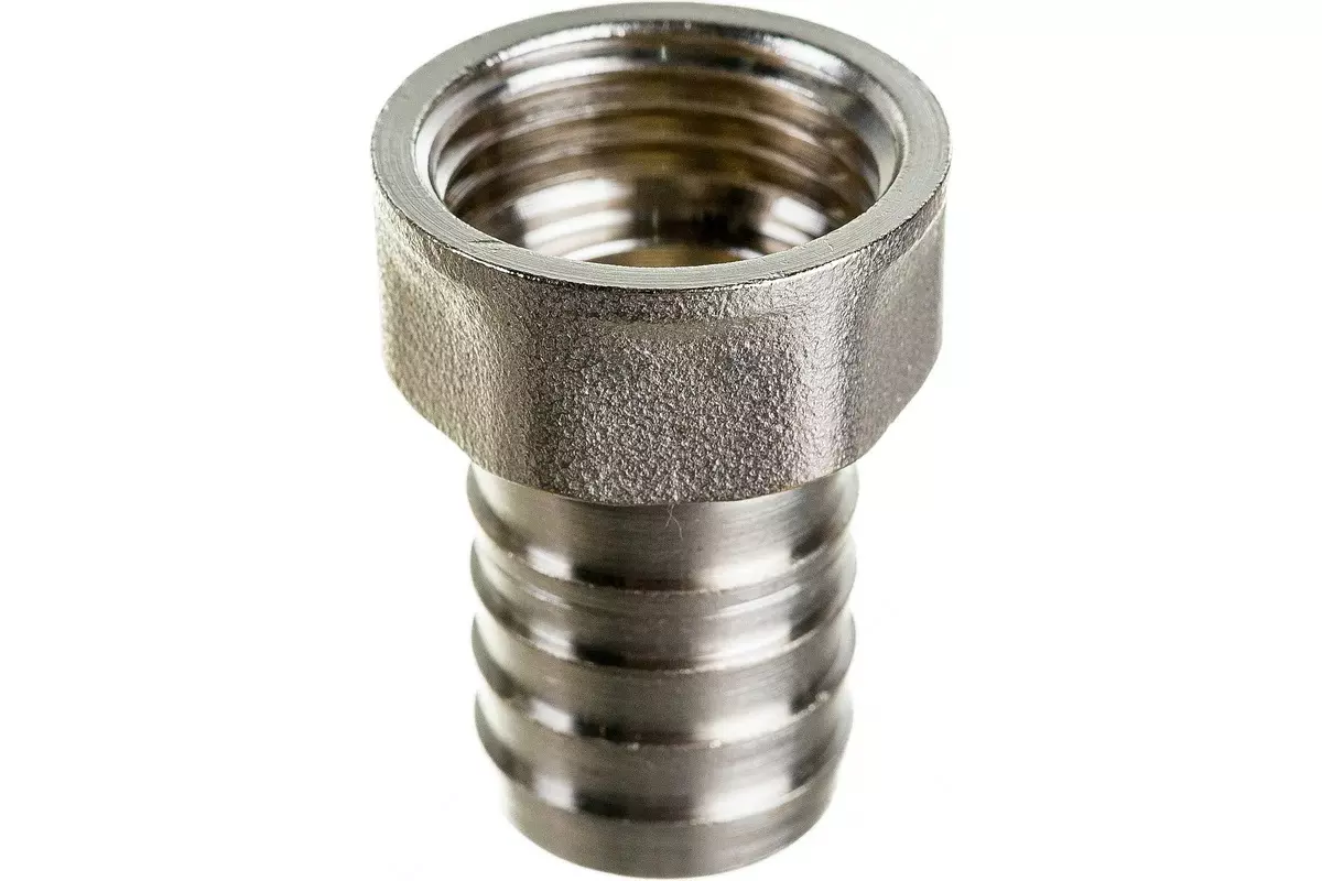 Штуцер для шланга 1/2&quot;х18 мм, ВР, никель, CTM CRSF1218