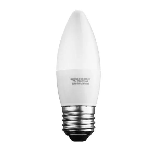 Лампа светодиодная Sweko Е27 230В 7Вт свеча холодный