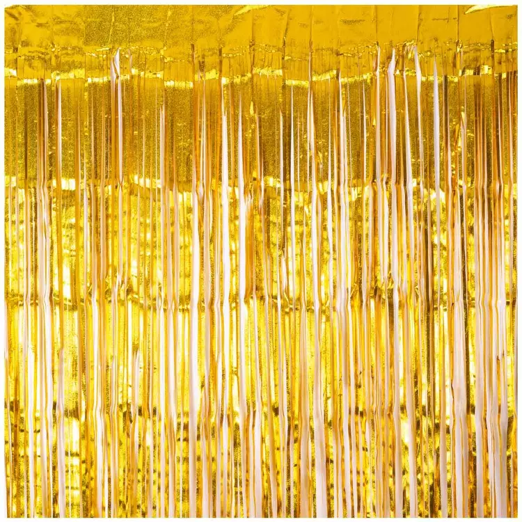 Занавес фольгированный золотой фактурный 1х2 м 1501-6563