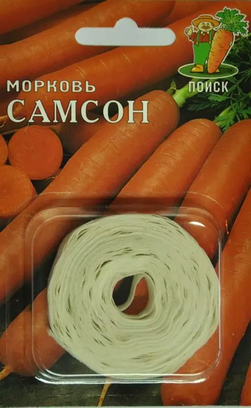 Семена Морковь Самсон (на ленте 8 м). ПОИСК Ц/П