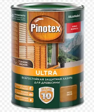 Лазурь для дерева Влагостойкая Pinotex Ultra Орегон 1л