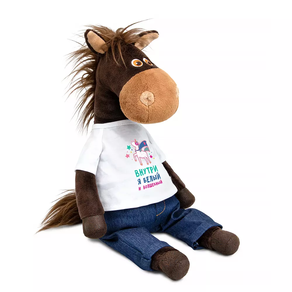 Мягкая игрушка Конь 32 см Рэйв Шелдон Budi Basa Hs32-007