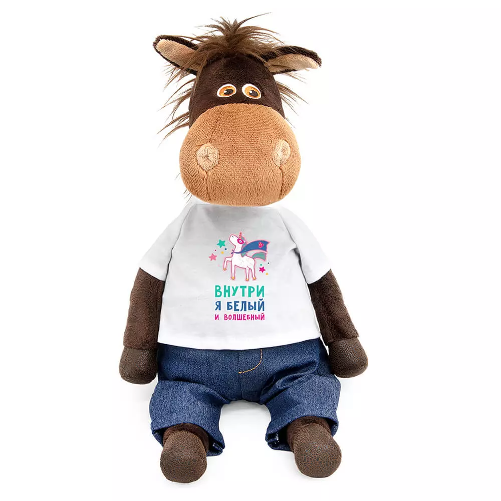 Мягкая игрушка Конь 32 см Рэйв Шелдон Budi Basa Hs32-007