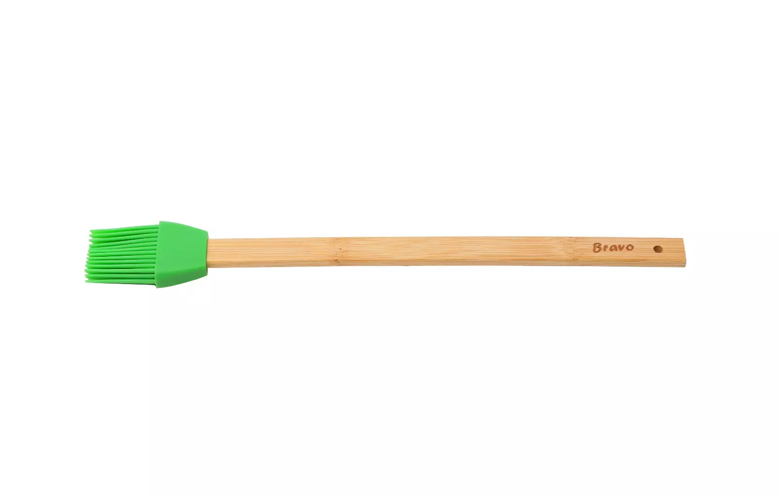 Кисточка силиконовая с Бамбуковой ручкой, 30*3,5 см BRAVO 165