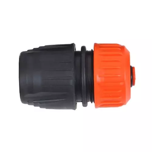 Коннектор для шланга 3/4" быстросъемный с аквастопом Жук 330795-00