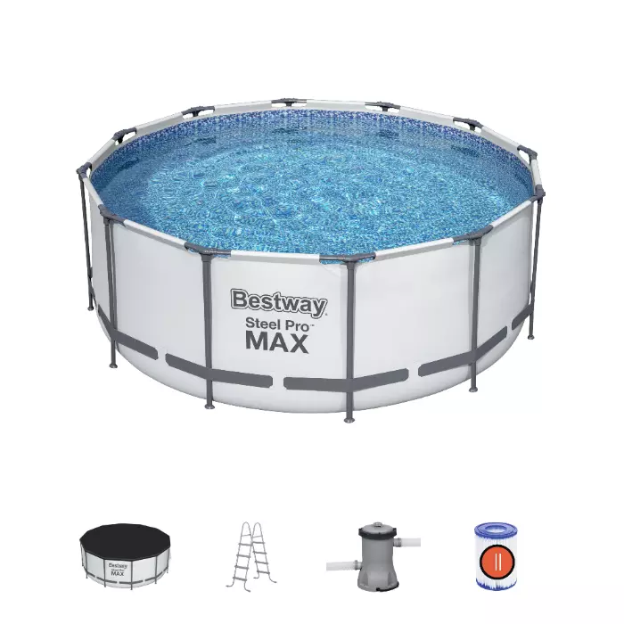 Бассейн каркасный Bestway Steel Pro Max (366х122см) 10250л, ф-насос, арт.56420