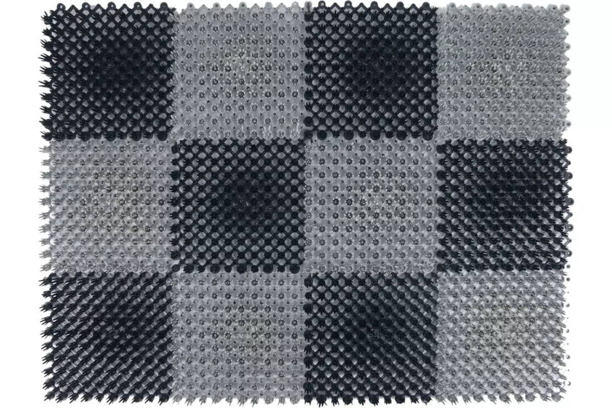 Коврик Gras 54х82 см, черно-серый  Blabar