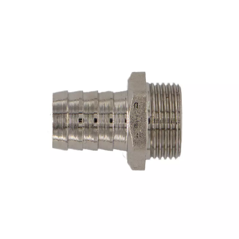 Штуцер для шланга 3/4&quot;х20 мм, НР, никель, CTM CRSM3420
