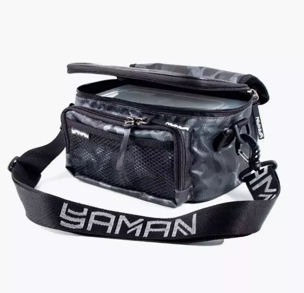 Сумка рыболовная &quot;Yaman&quot; Sling Lure Bag M, 26х14х22 см, цв. серый камуфляж + 3 коробки LUNO 18/4/