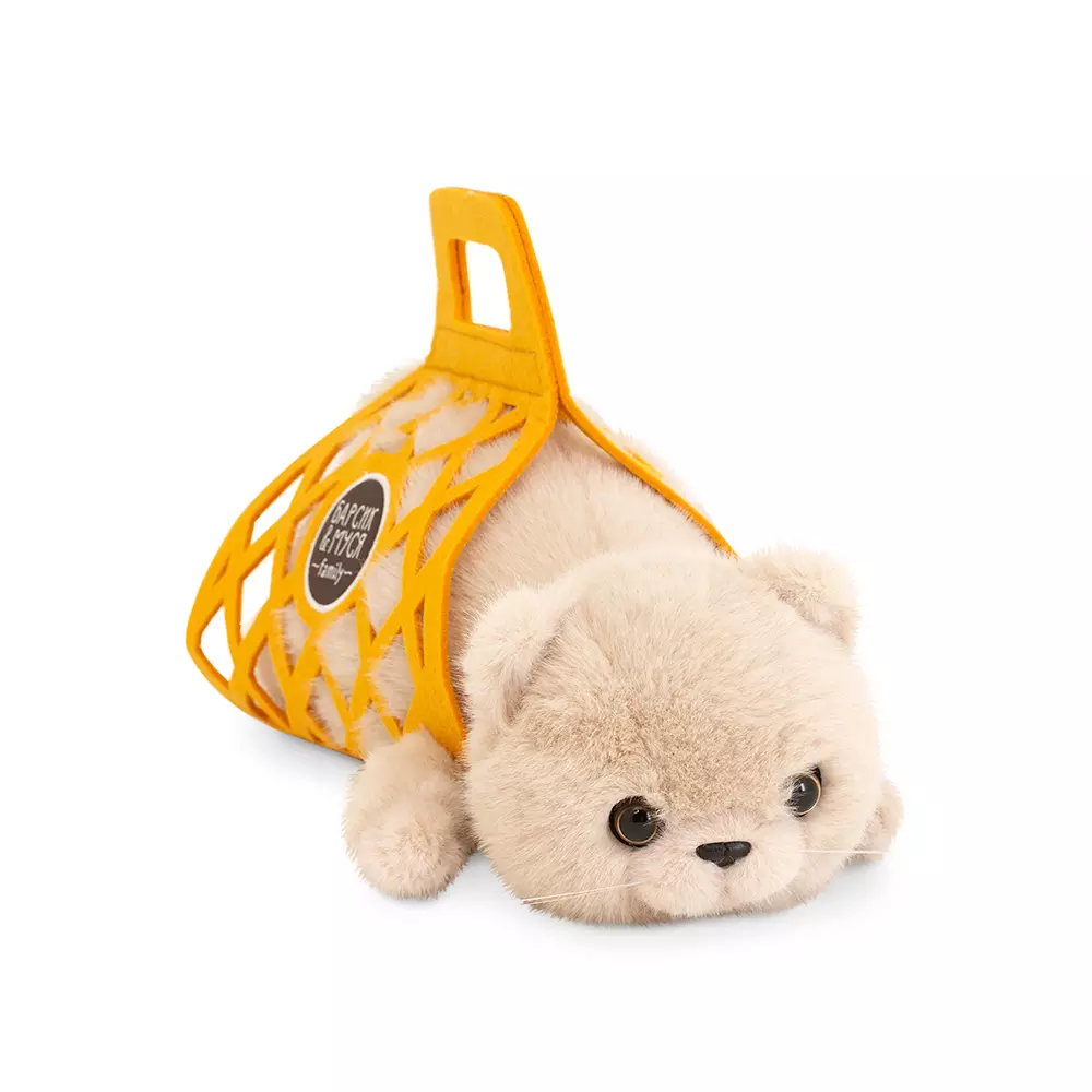 Мягкая игрушка Кот Барсик в сумке 56 см бежевый Orange Toys B1003/56
