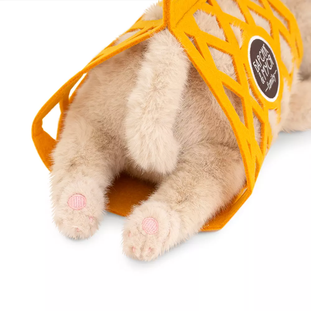 Мягкая игрушка Кот Барсик в сумке 56 см бежевый Orange Toys B1003/56