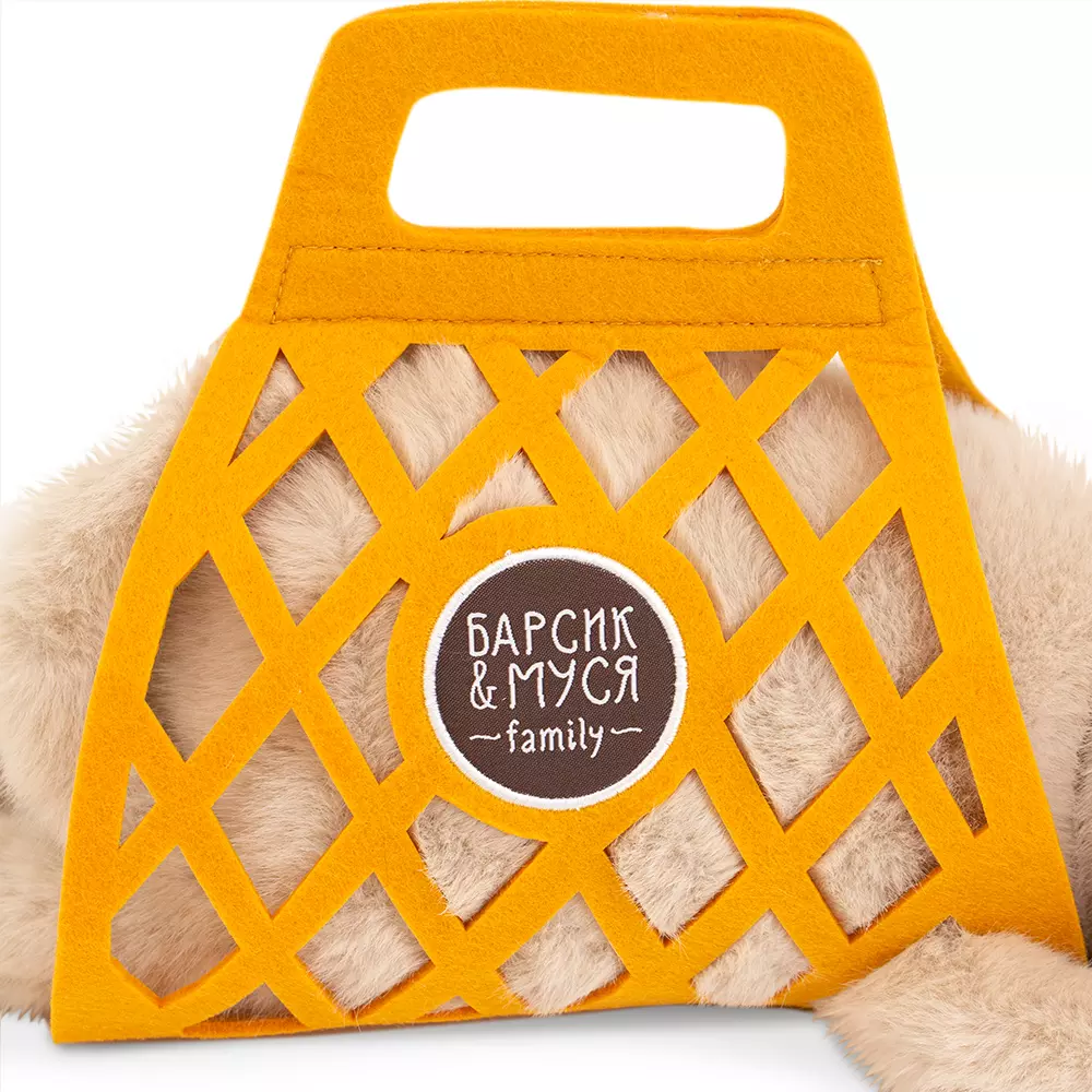 Мягкая игрушка Кот Барсик в сумке 56 см бежевый Orange Toys B1003/56