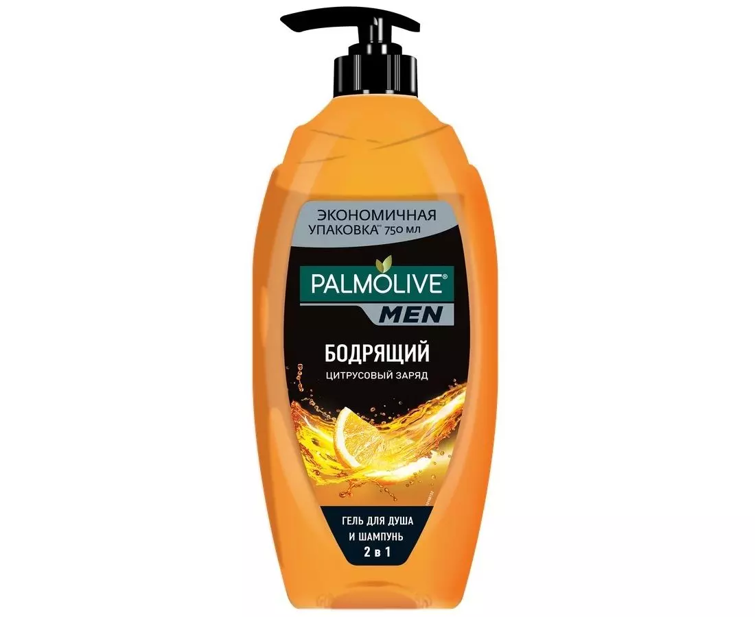 Гель для душа Palmolive Men Цитрусовый Заряд (Бодрящий) 2 в 1 750мл