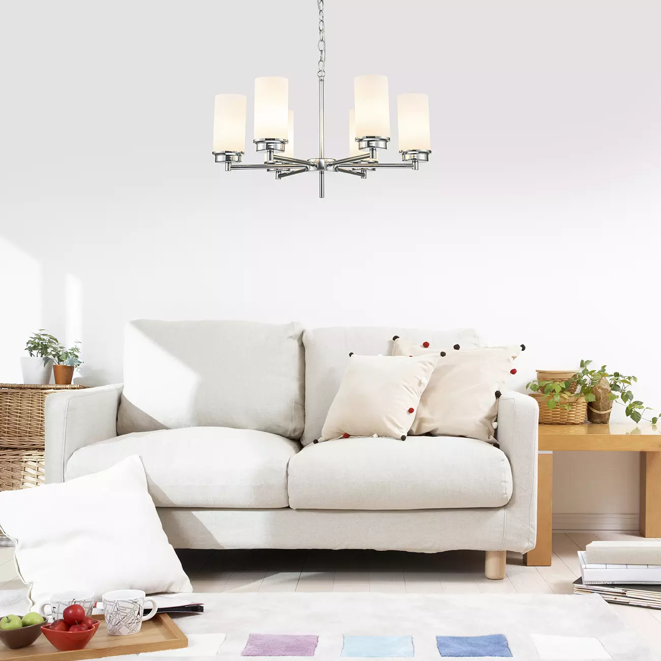 Люстра подвесная 6xЕ14 хром Escada 2119/6S Chrome