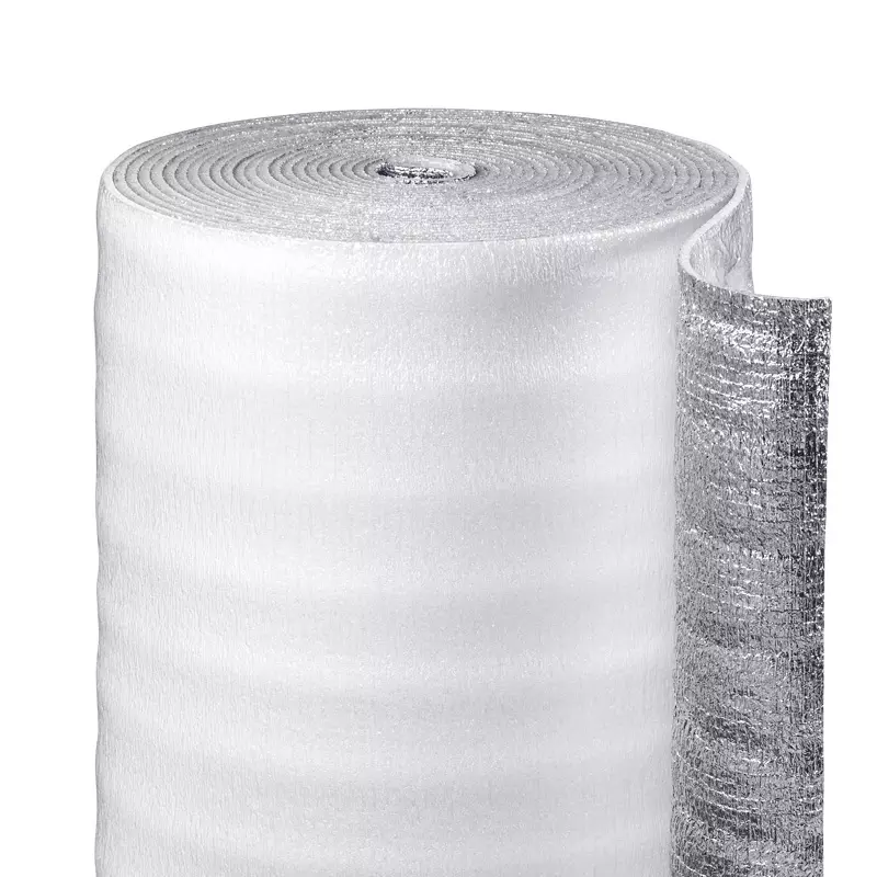 Вспененный полиэтилен метализированный Тепофол самоклеющийся тип С 5 мм 1х25 м