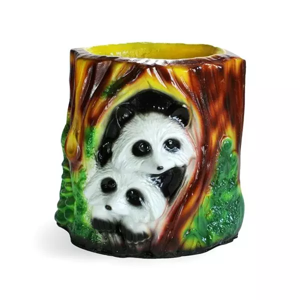 Кашпо cадовое из гипса Два Енота 230*240мм